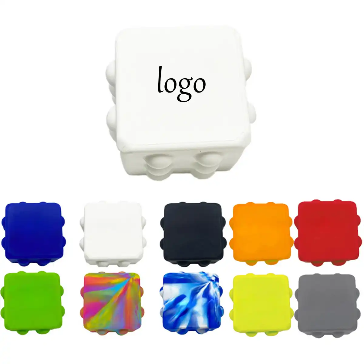 Silicone Pop Fidget Square product detail view