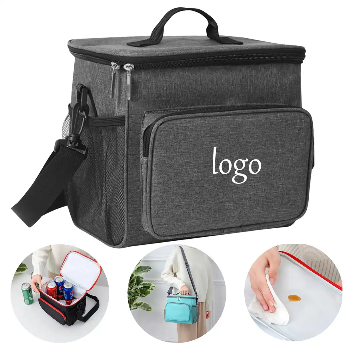 Insulated Lunch Tote Oxford Fabric