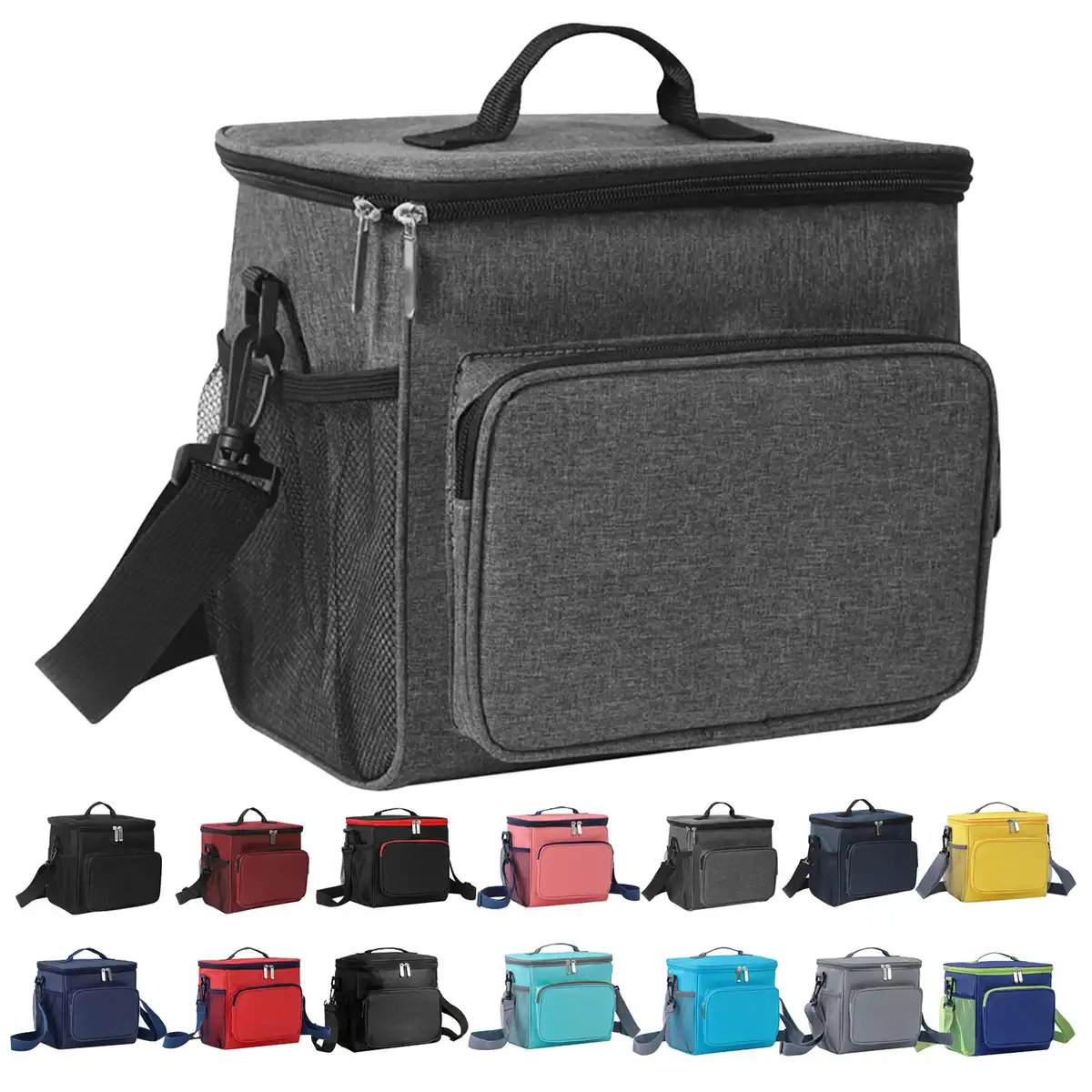 Insulated Lunch Tote Oxford Fabric product detail view
