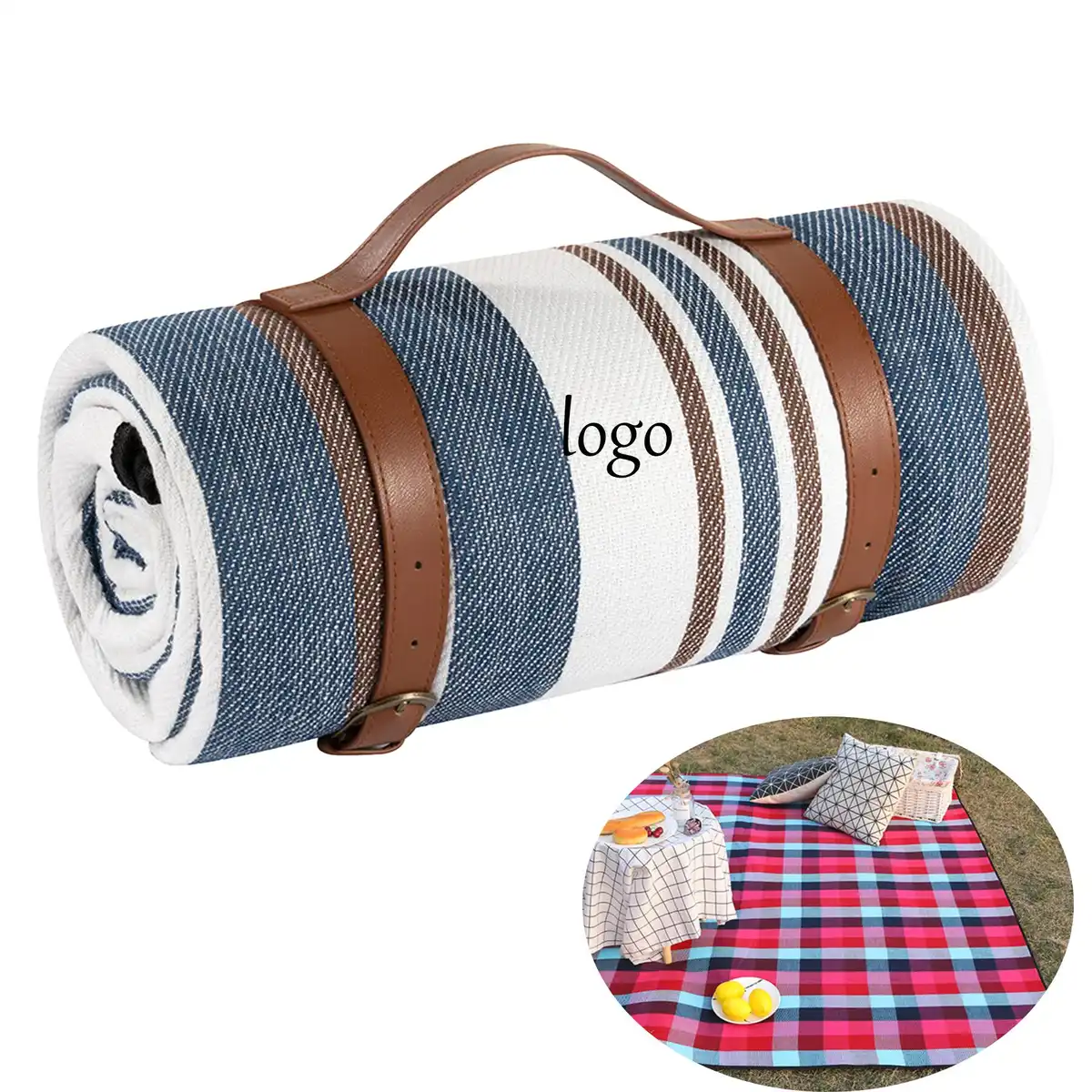 Waterproof Picnic Mat with Straps