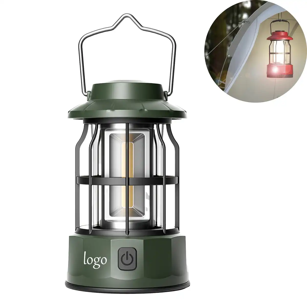 Vintage USB Rechargeable Camping Lantern