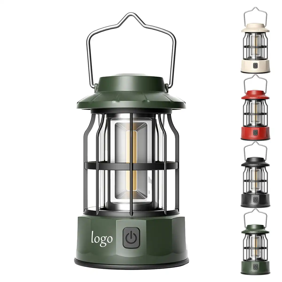 Vintage USB Rechargeable Camping Lantern product detail view
