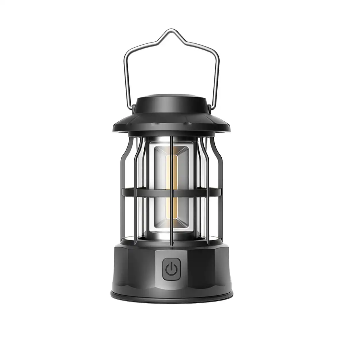 Vintage USB Rechargeable Camping Lantern product close-up