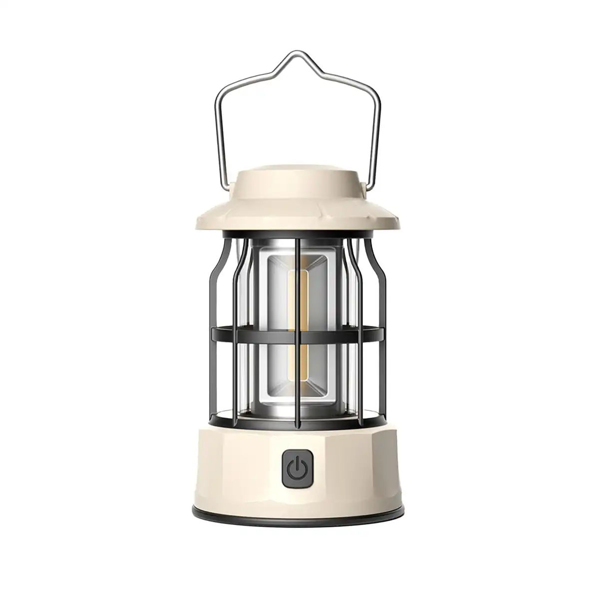 Vintage USB Rechargeable Camping Lantern product with accessories