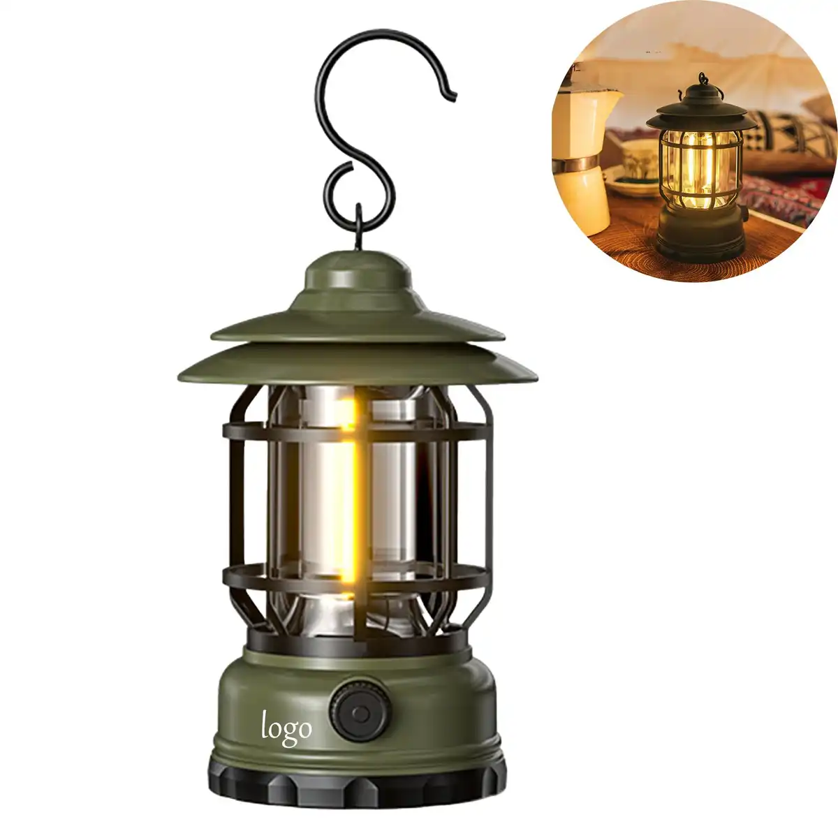 Vintage LED Rechargeable Lantern
