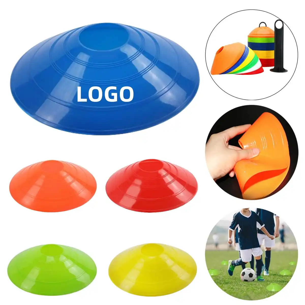 Durable Flexible Agility Sports Cones