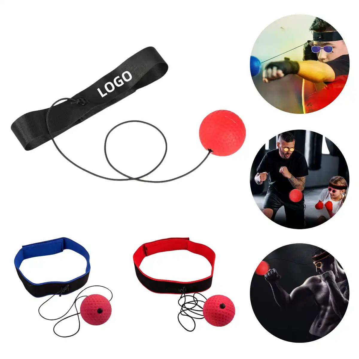 Adjustable Boxing Reflex Ball Set