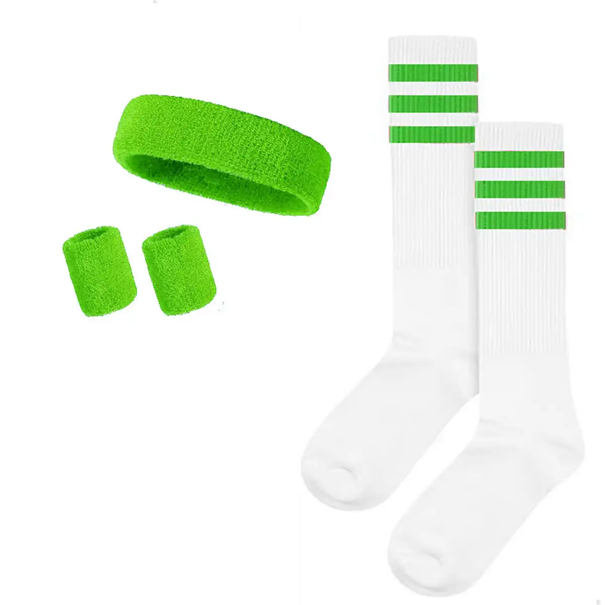 Striped Terry Sweatband Sock Set alternate product angle