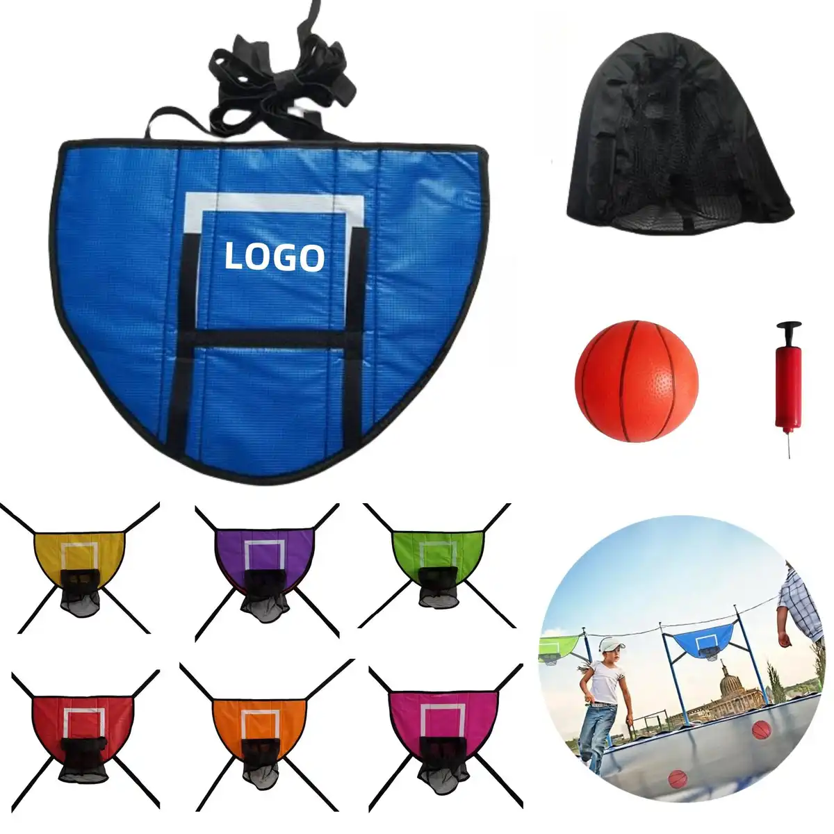 Trampoline Basketball Hoop Kit