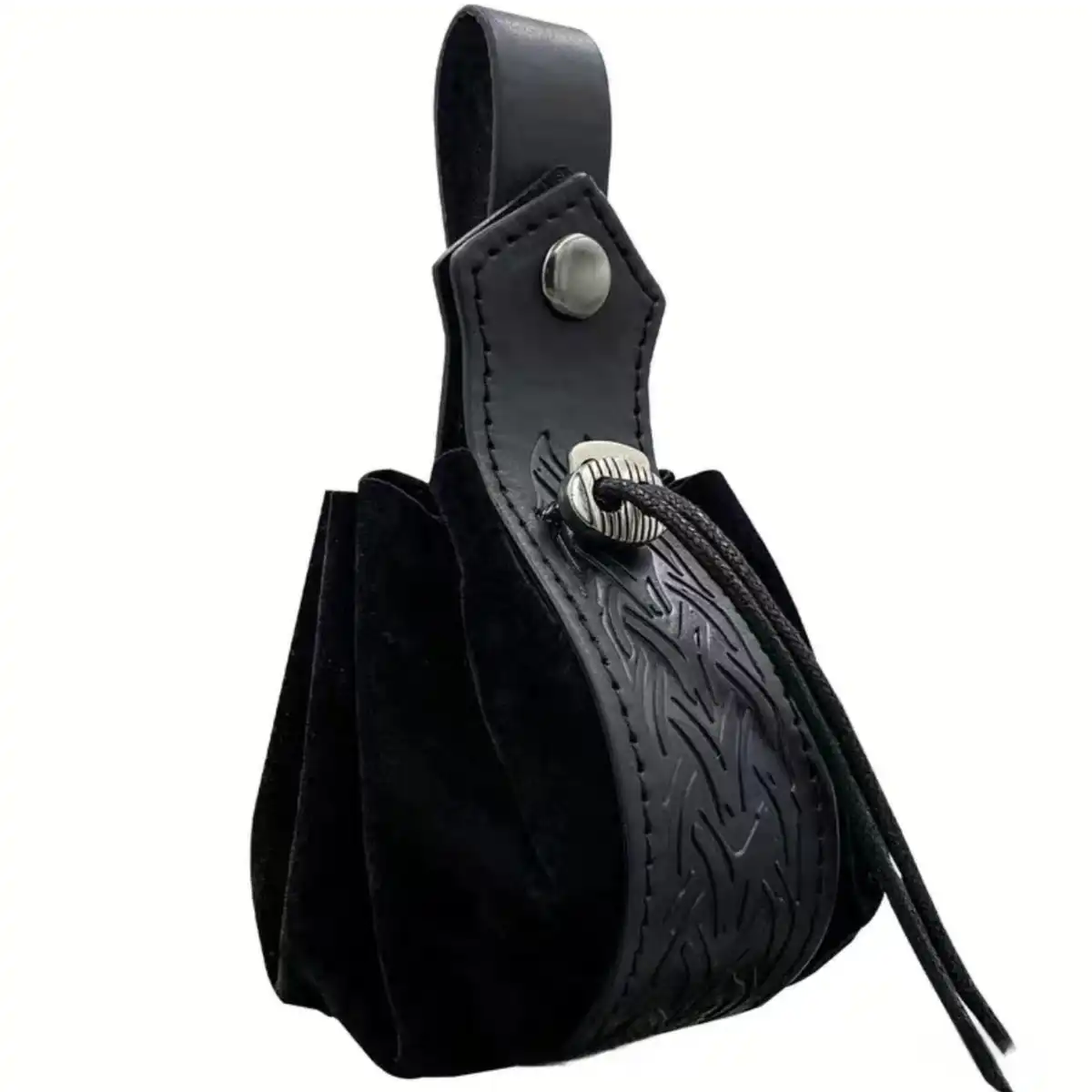 Vintage PU Leather Belt Pouch product close-up