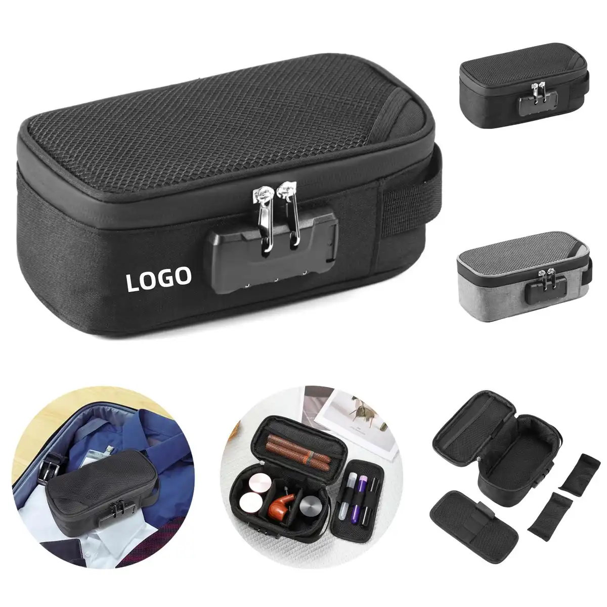 Odor Proof Lockable Travel Pouch