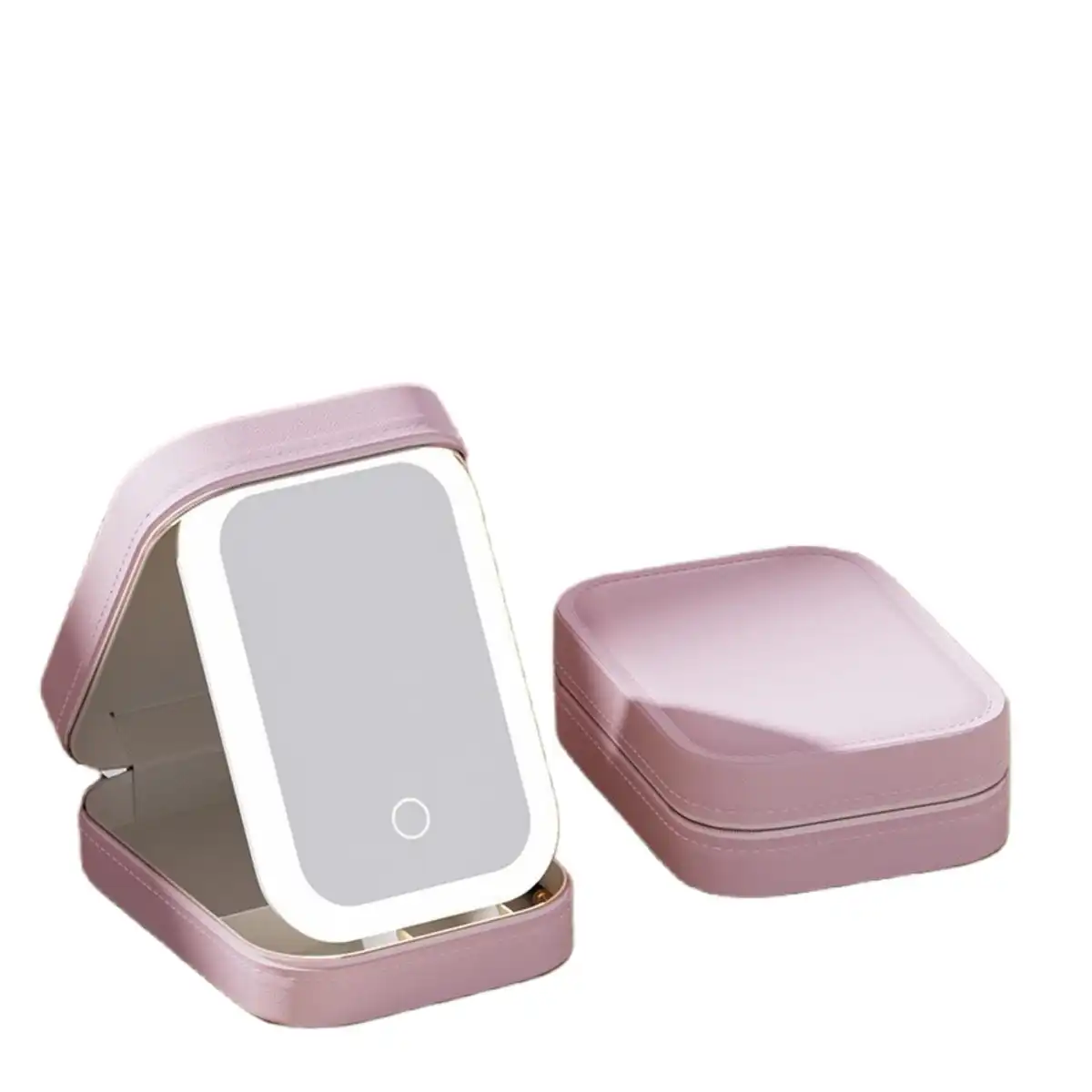 LED Mirror Makeup Travel Case product close-up