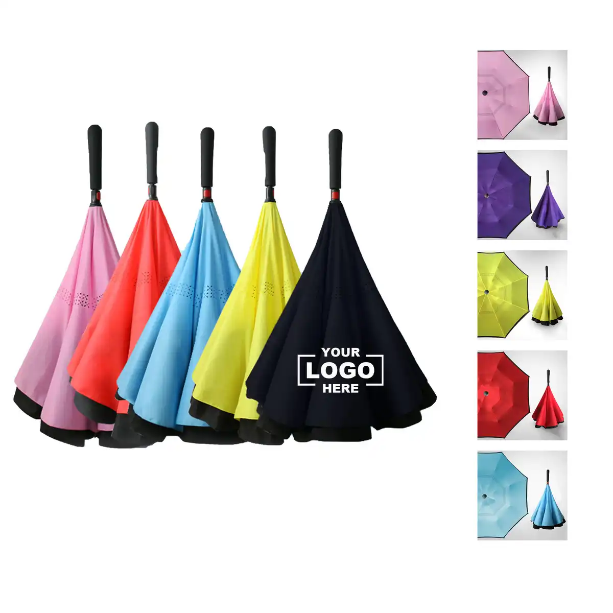 Inverted Pongee Umbrella 48