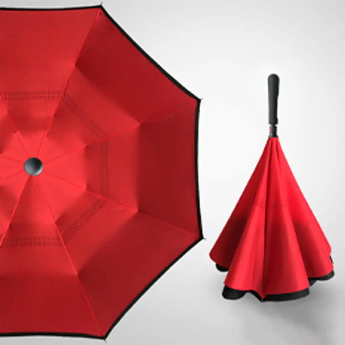 Inverted Pongee Umbrella 48 product detail view