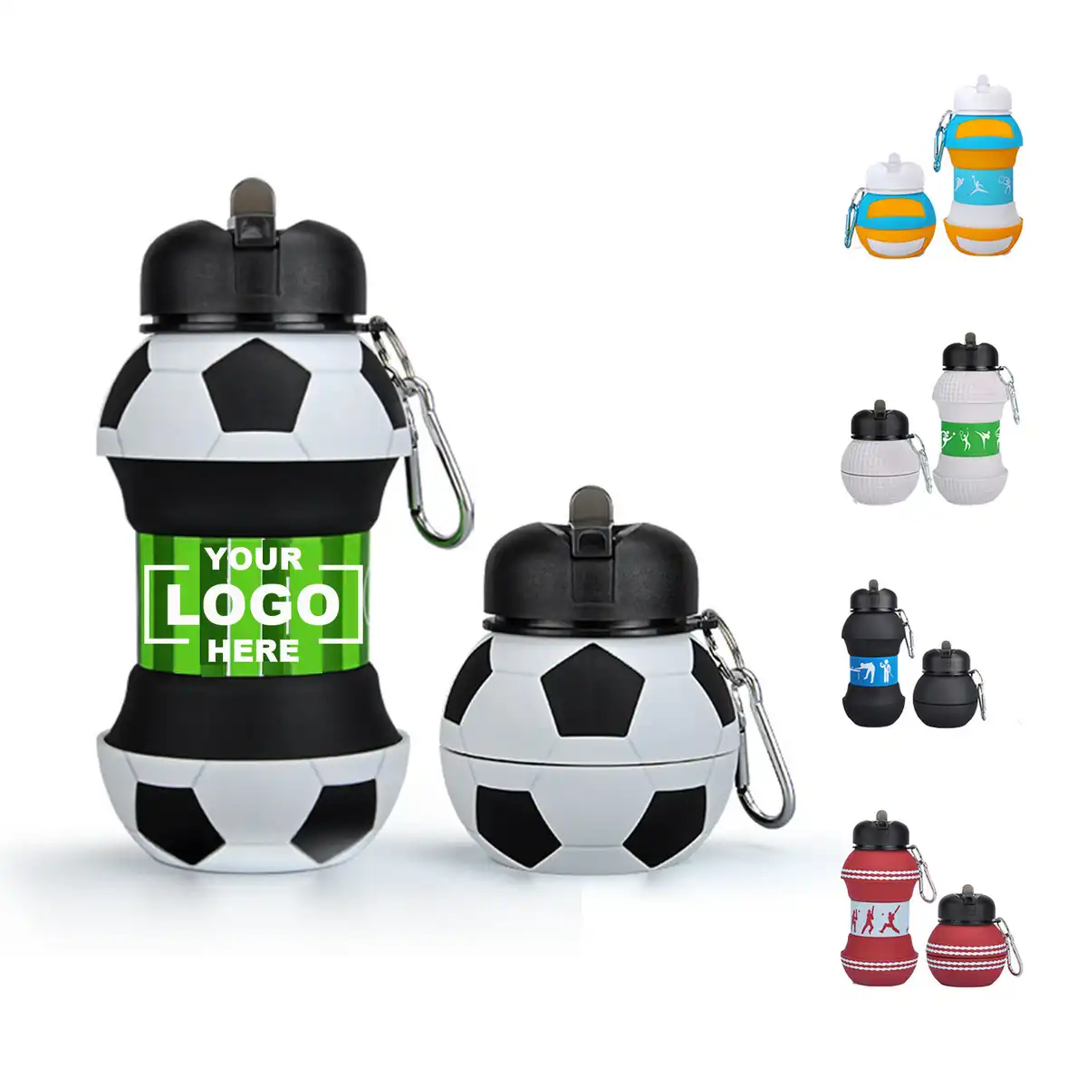 Foldable Silicone Sports Hydration Bottle