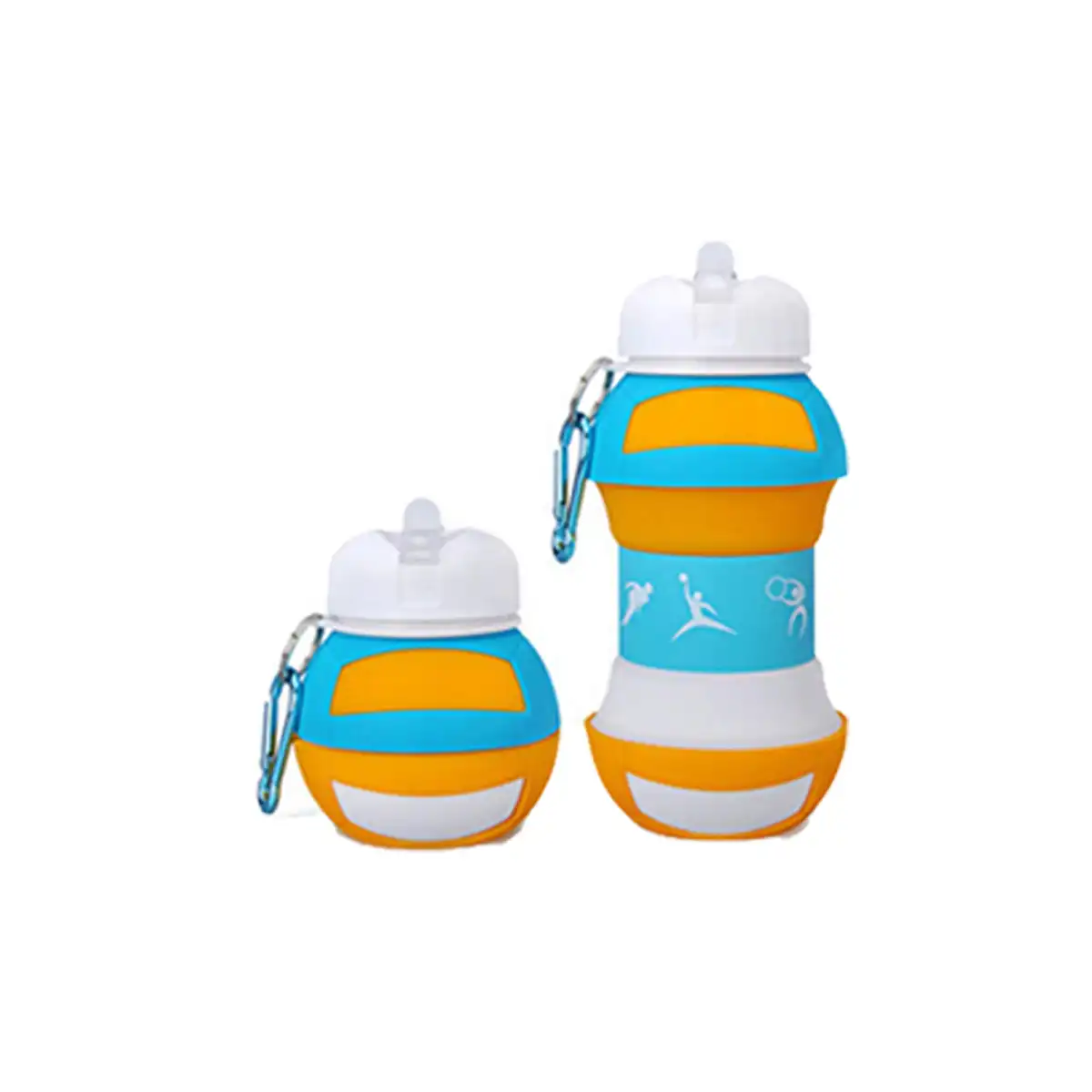 Foldable Silicone Sports Hydration Bottle product close-up