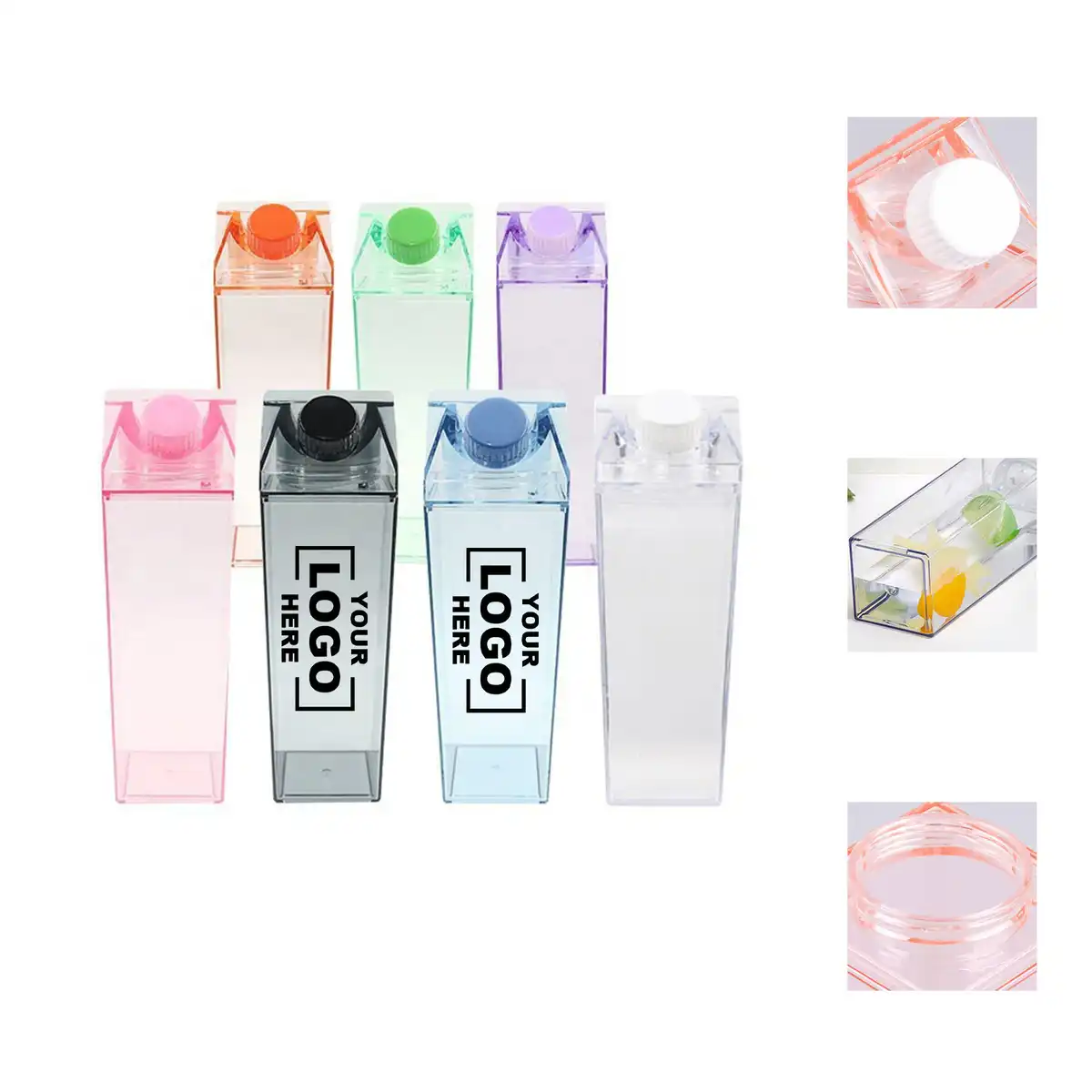 17oz Clear Plastic Milk Bottle
