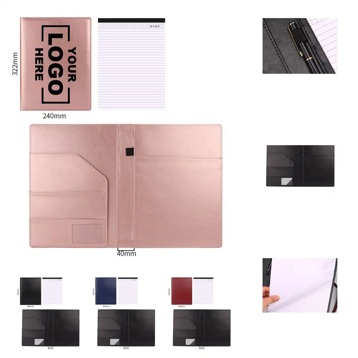 Executive Leather Portfolio Notebook