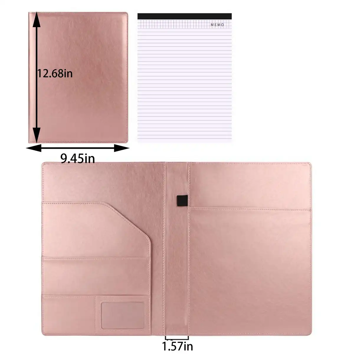 Executive Leather Portfolio Notebook product detail view