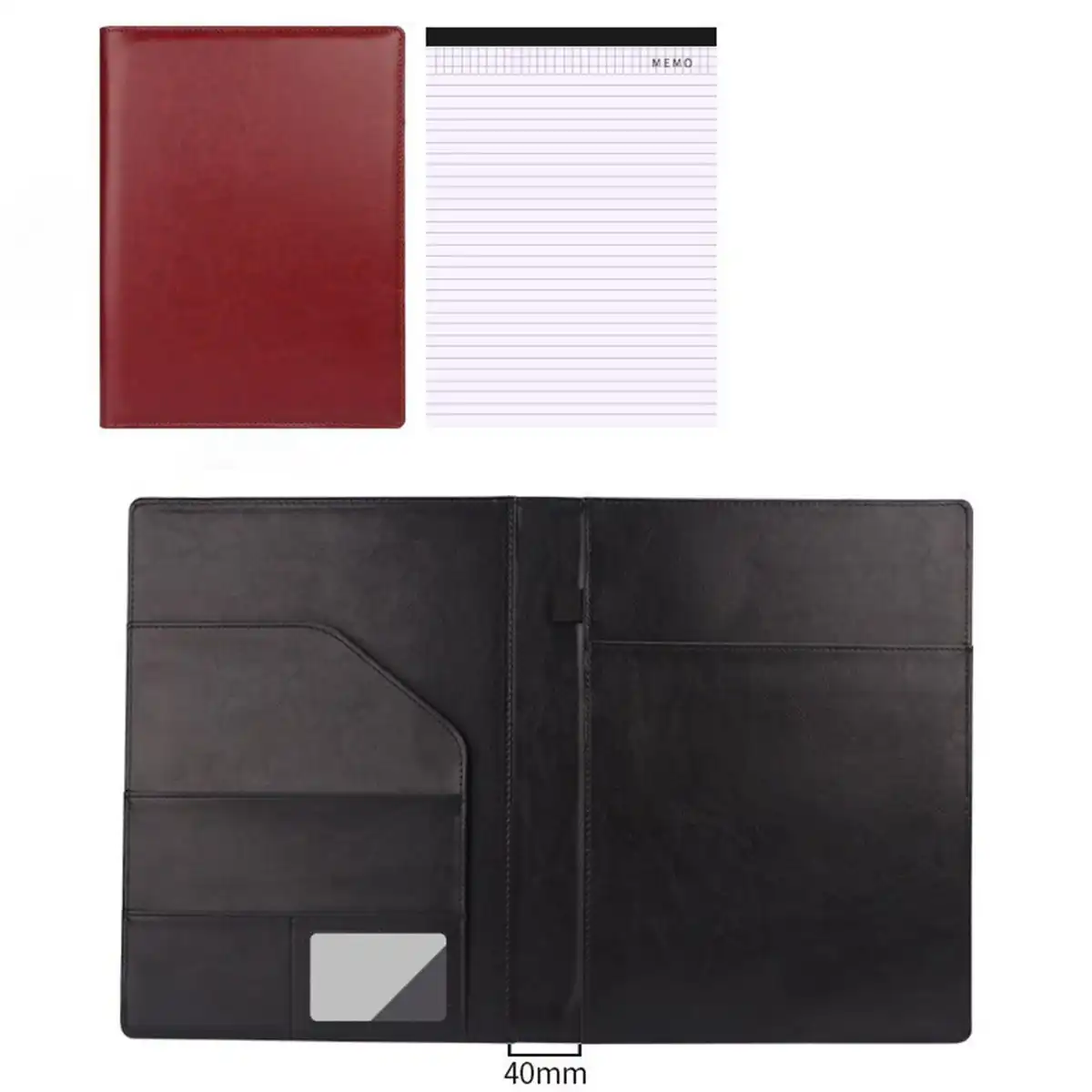 Executive Leather Portfolio Notebook additional product view