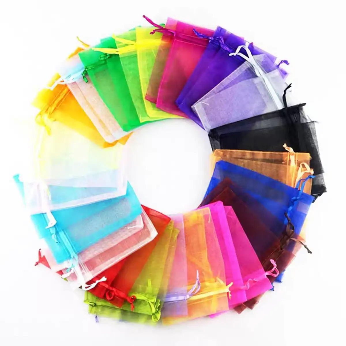 Elegant Organza Drawstring Gift Pouches product detail view