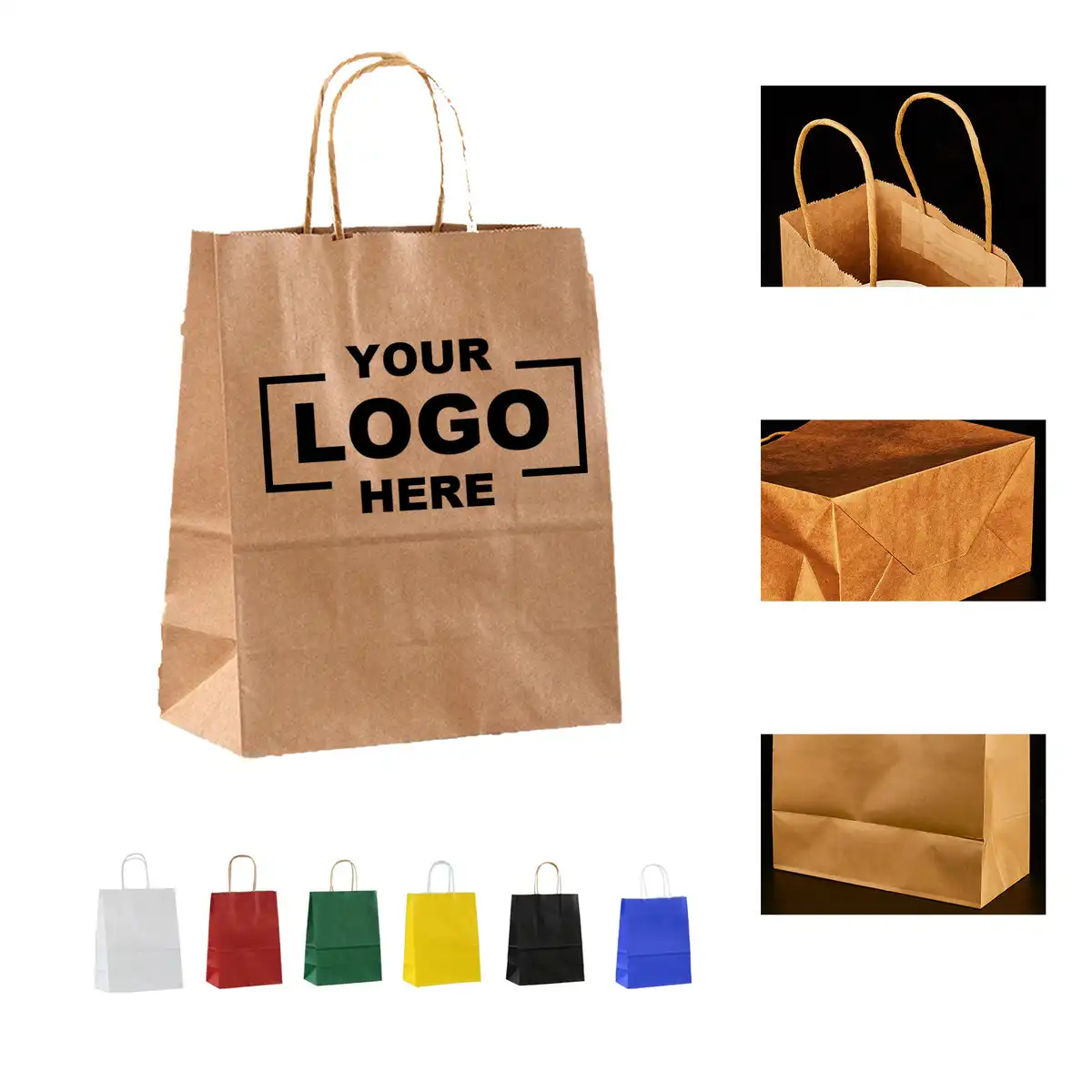Kraft Gift Bags with Handles