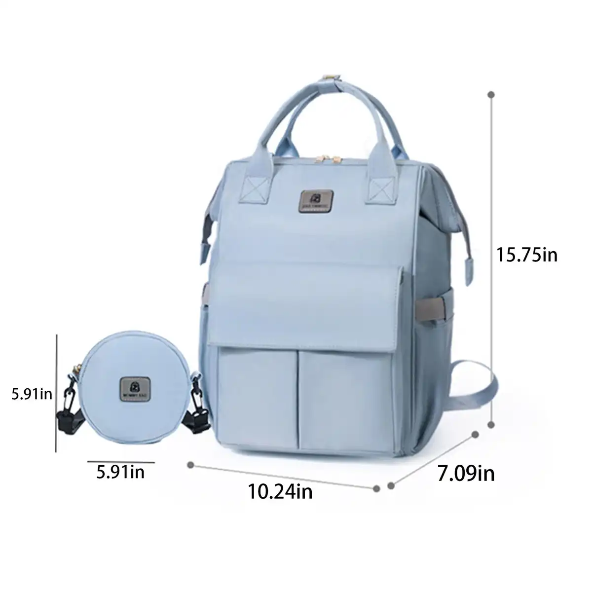 Waterproof Diaper Bag Backpack product detail view