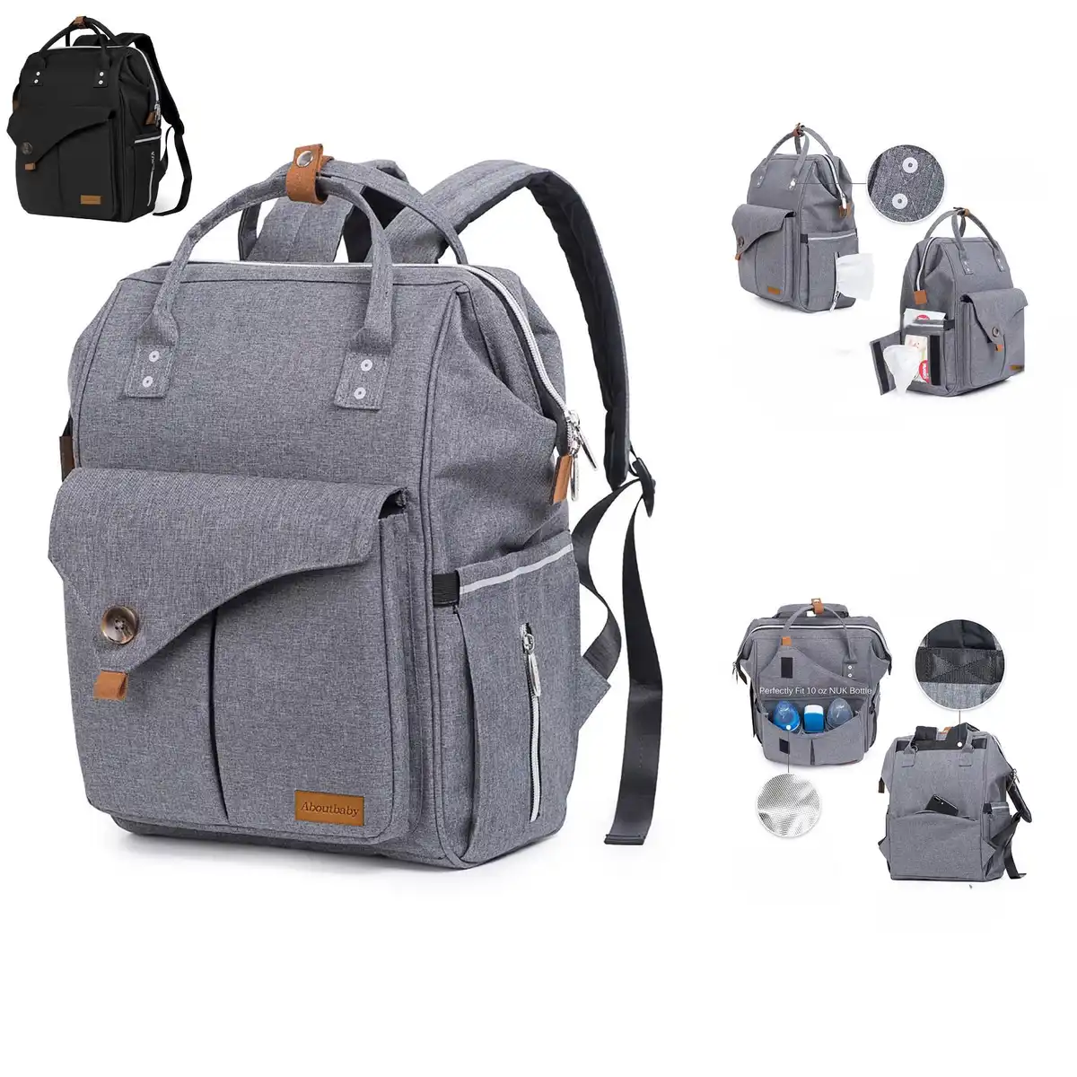 Ultralight Diaper Backpack with Changing Pad