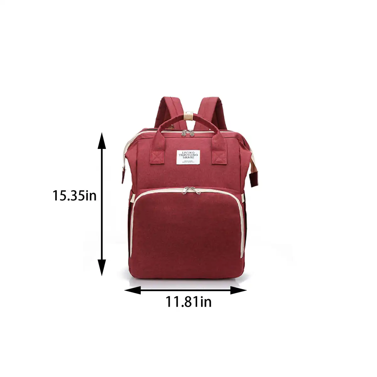 Travel Diaper Backpack with Changing Station product detail view