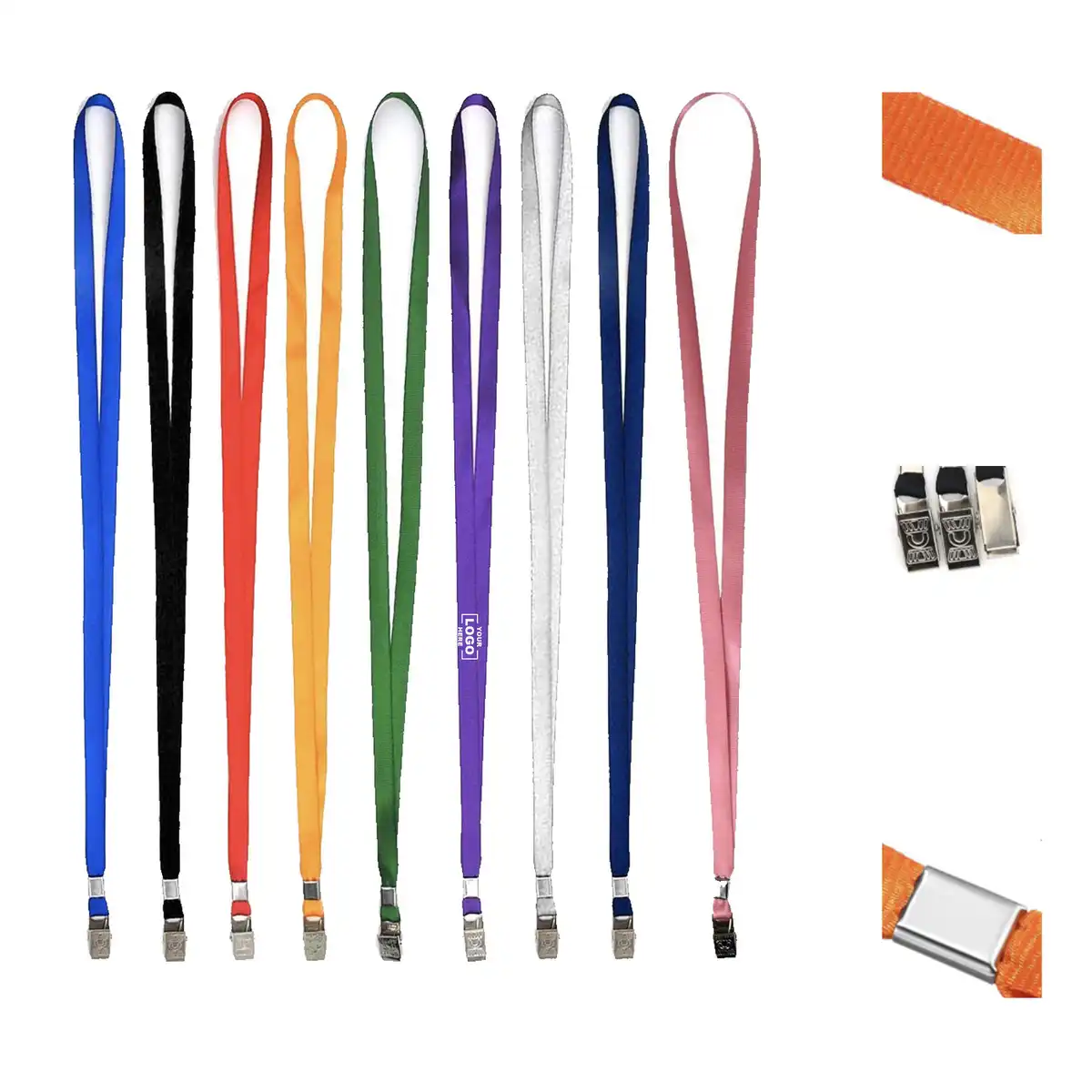 Vibrant Bulldog Clip Lanyard