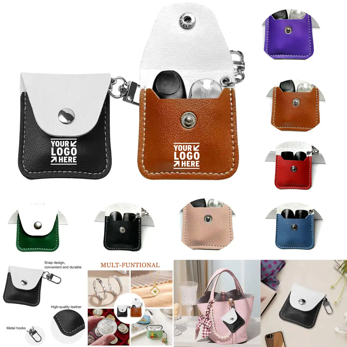Genuine Leather Ring Pouch