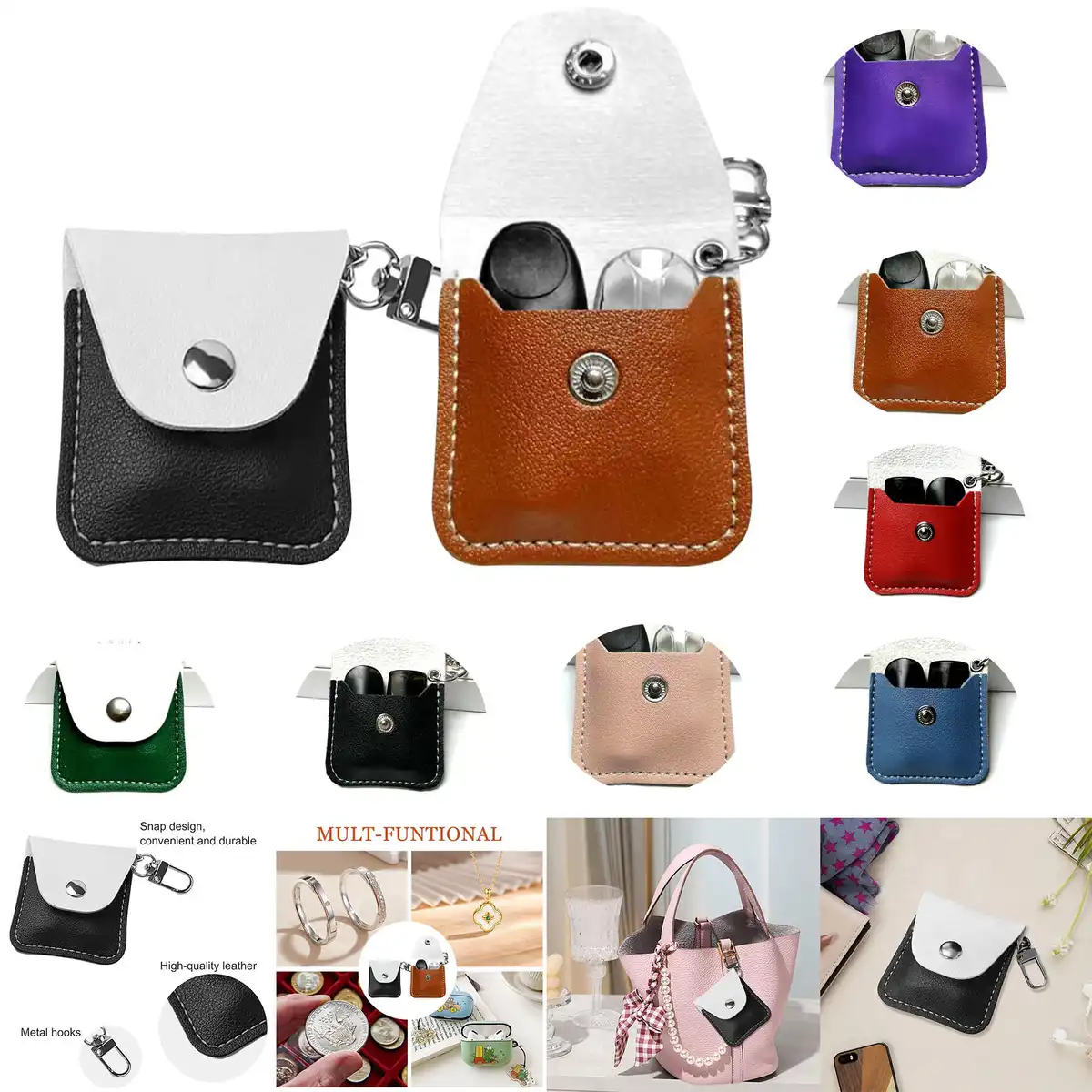 Genuine Leather Ring Pouch product detail view