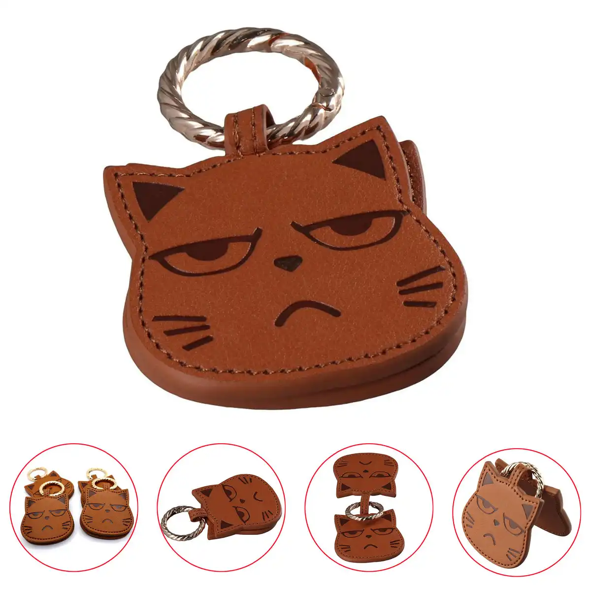Magnetic PU Leather Cat Cap Clip product detail view