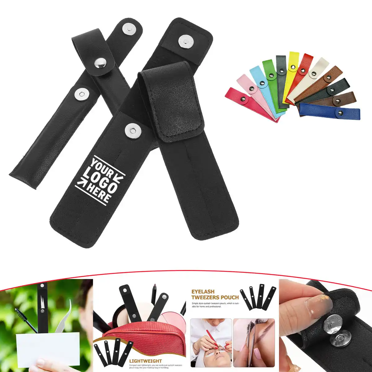 Portable Eyelash Tool Organizer Pouch