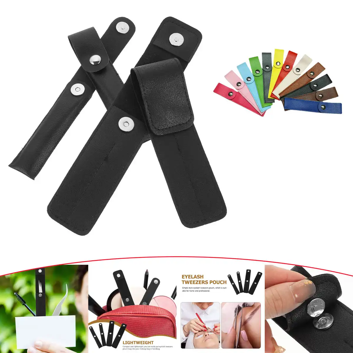 Portable Eyelash Tool Organizer Pouch product detail view