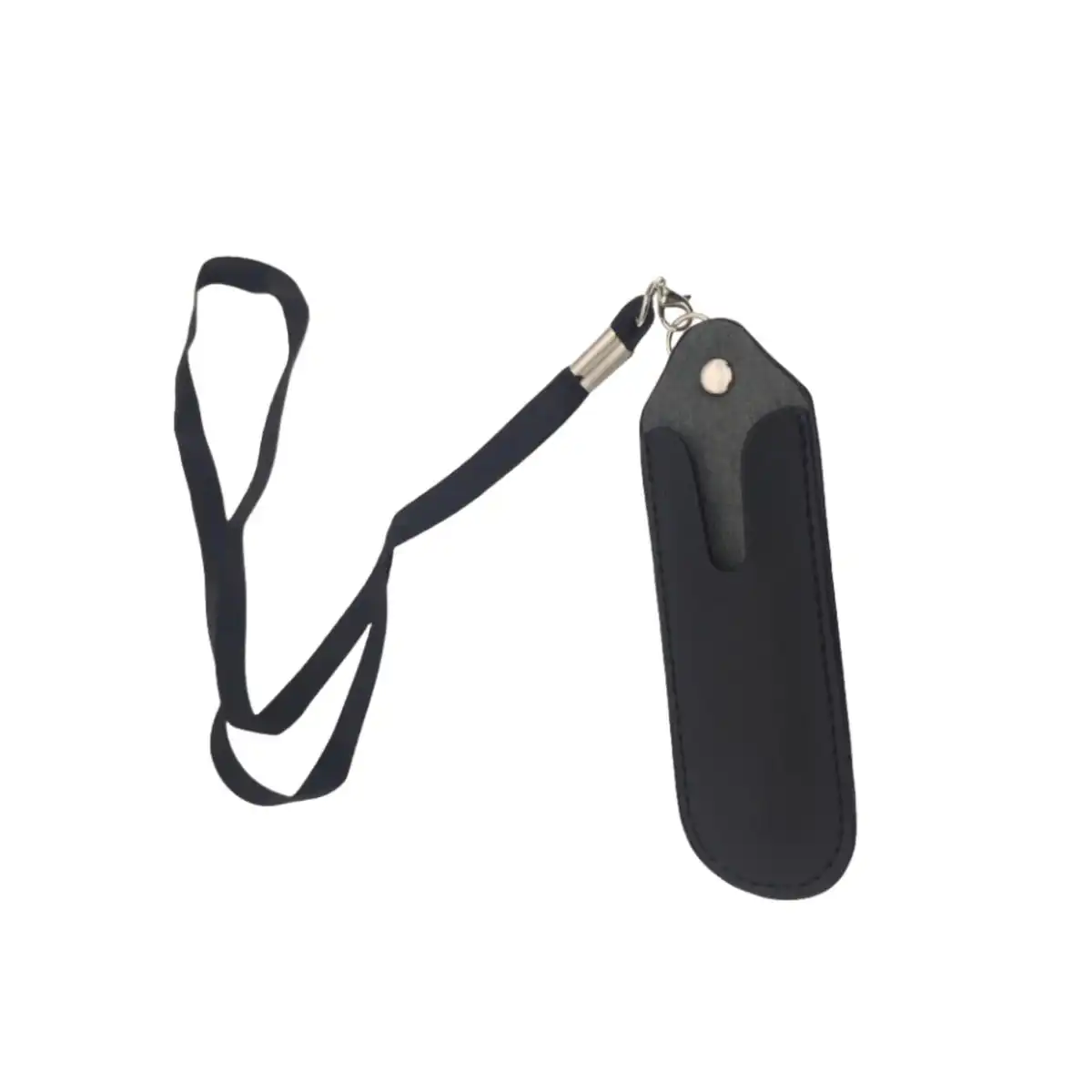 Faux Leather Pouch Necklace Lanyard alternate product angle