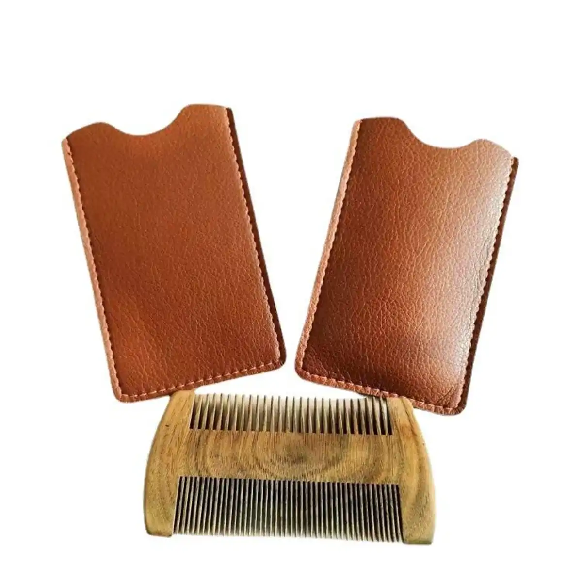 Compact PU Leather Comb Pouch product detail view
