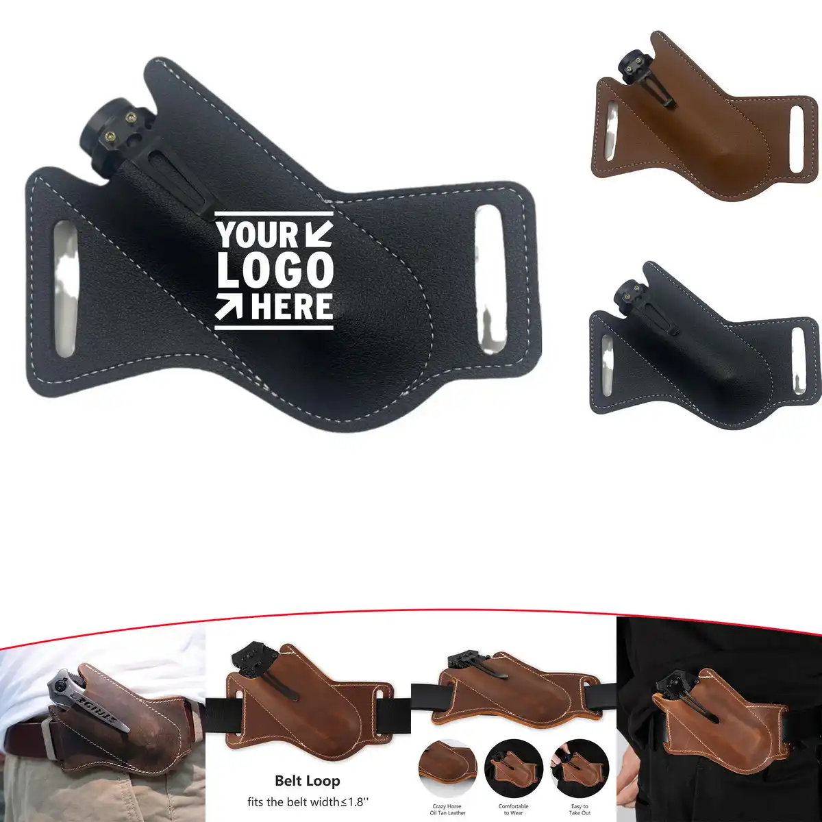 Leather Knife Sheath Belt Holster