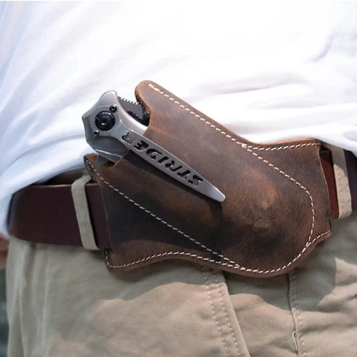 Leather Knife Sheath Belt Holster product detail view