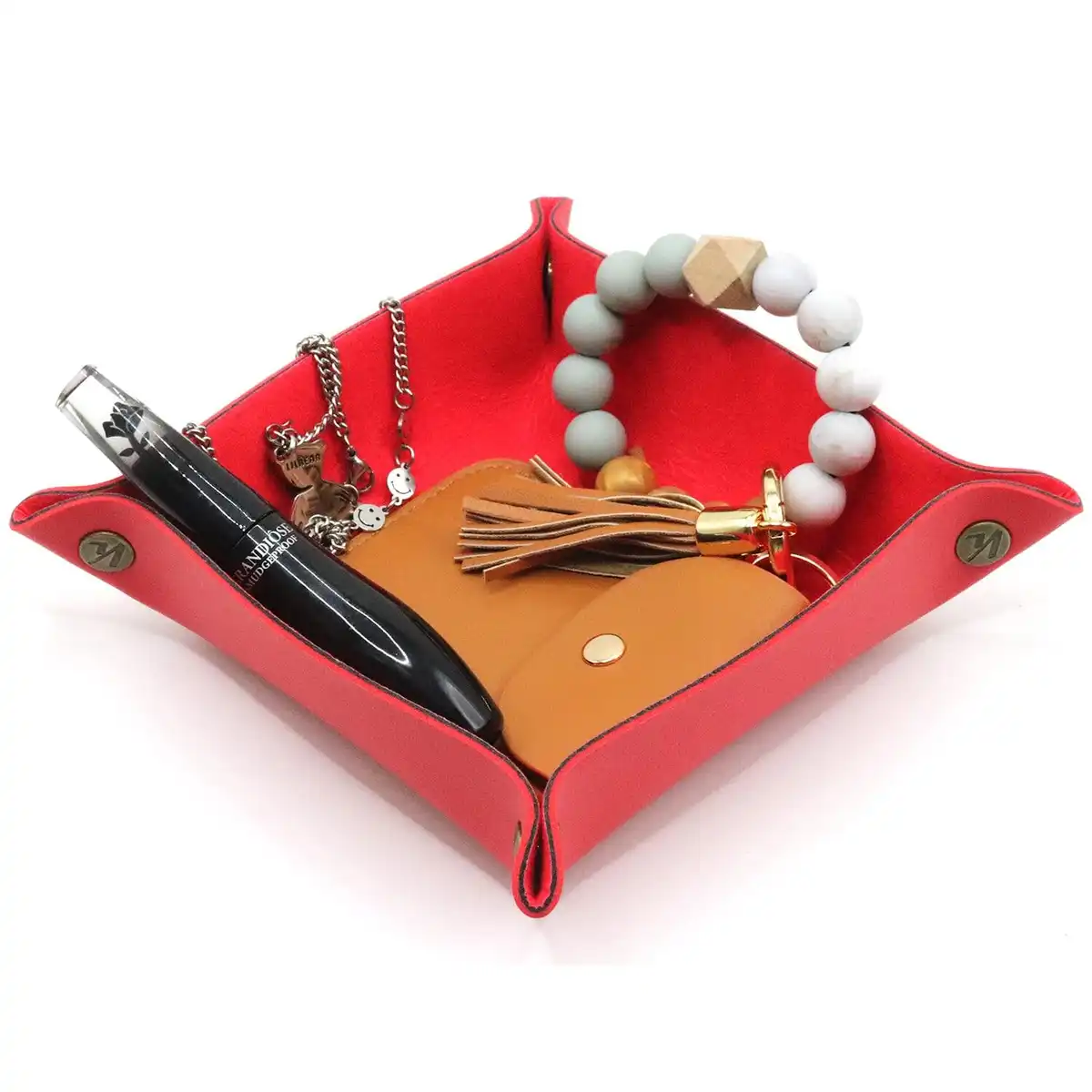 Faux Leather Jewelry Organizer Tray alternate product angle