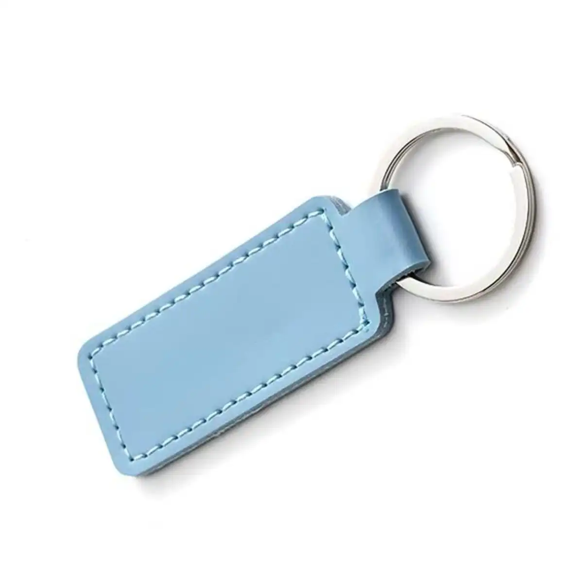 Genuine Leather Keychain Key Ring Clip alternate product angle