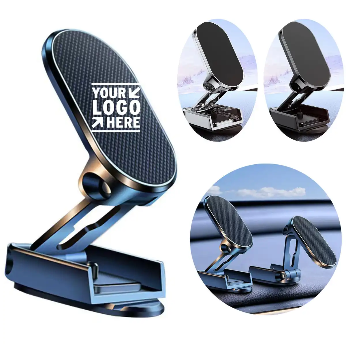 Magnetic Car Phone Mount Foldable