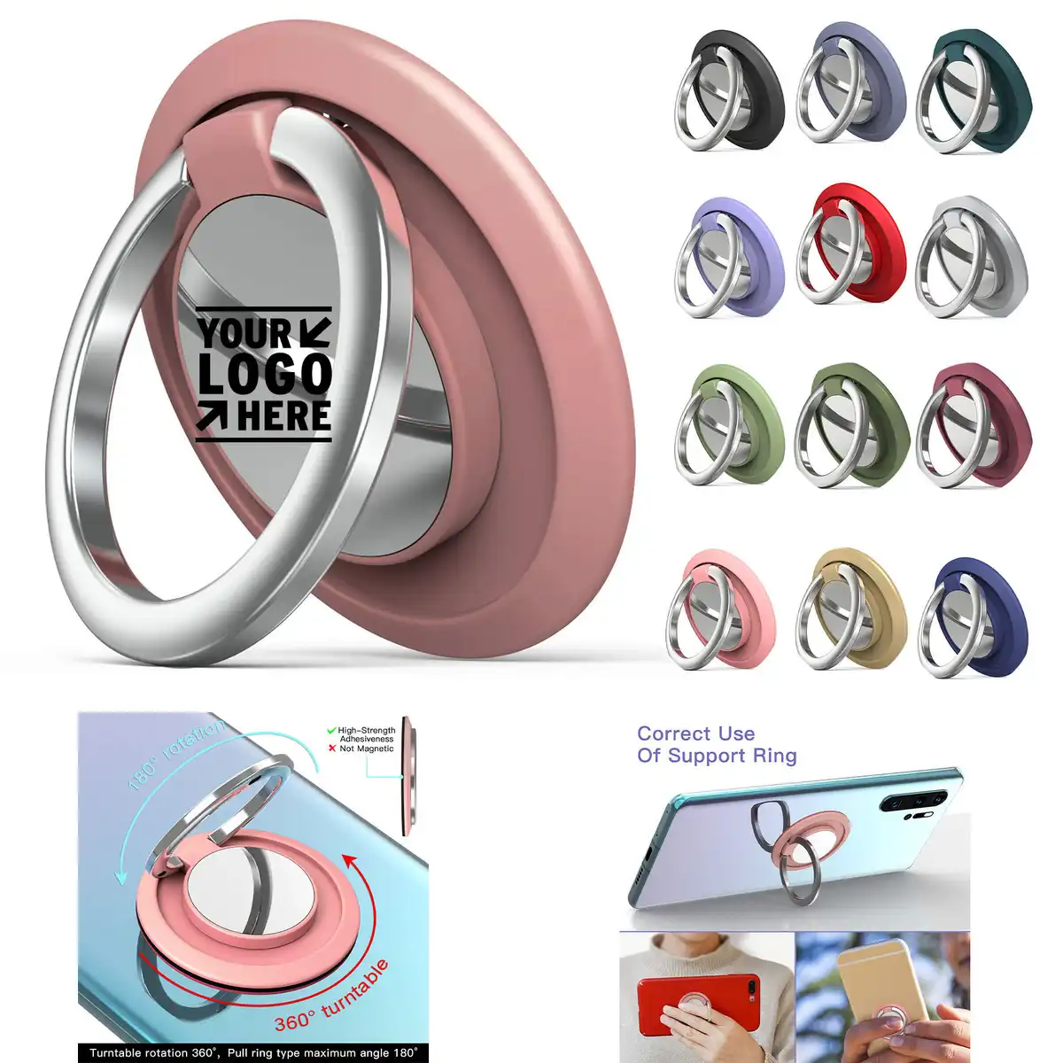 Rotating Phone Ring Holder