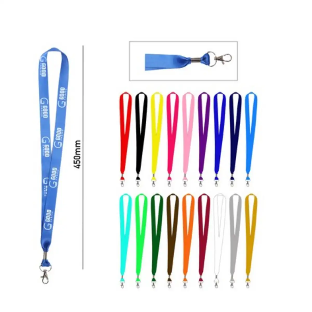 Vibrant Neck Lanyard Secure Clip
