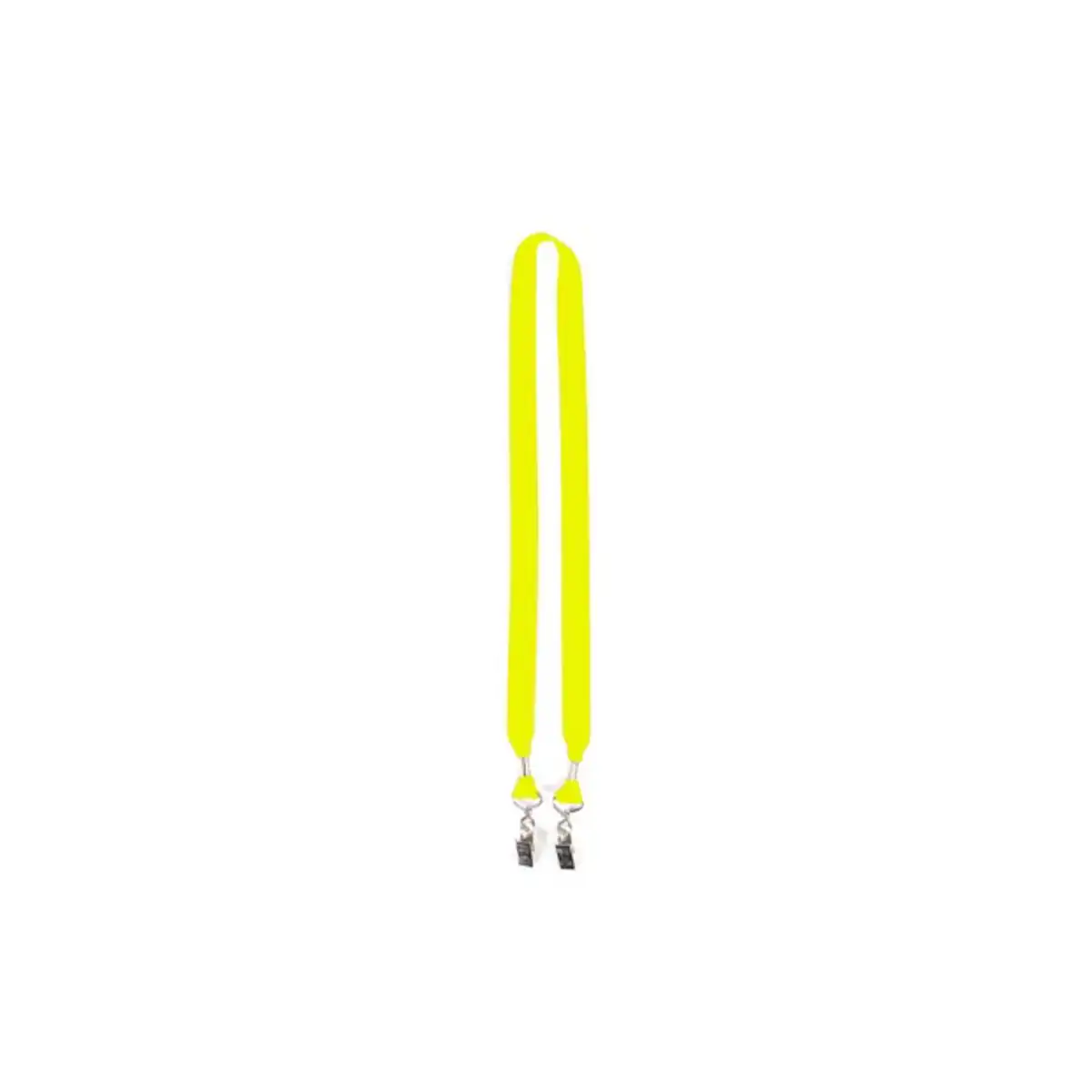 Full Color Lanyard Dual Bulldog Clips product close-up