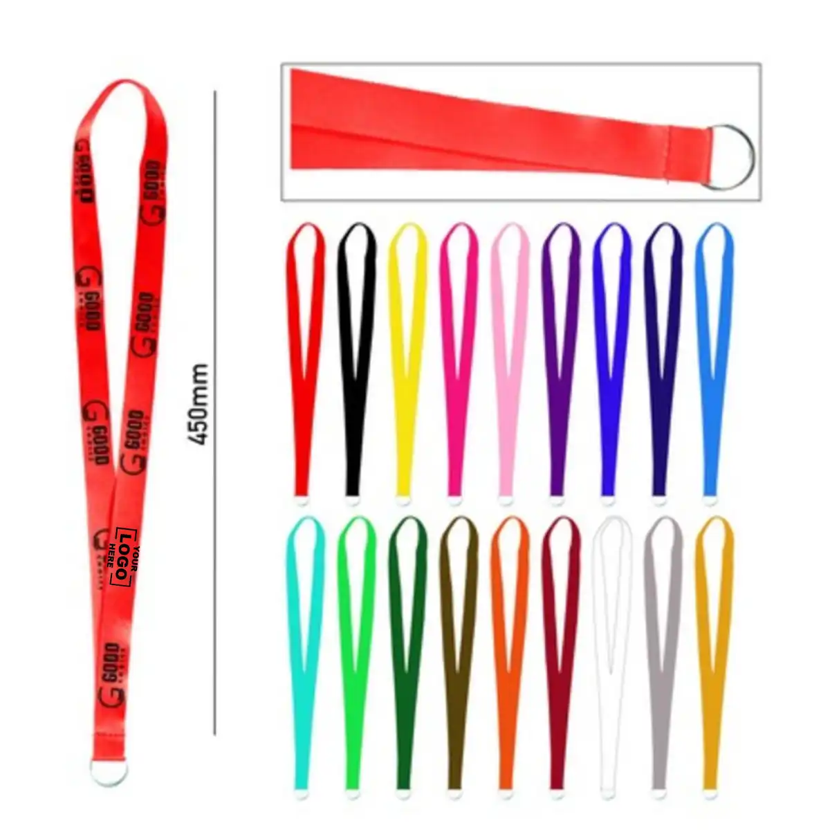 Vibrant Logo Lanyard with Metal Clip