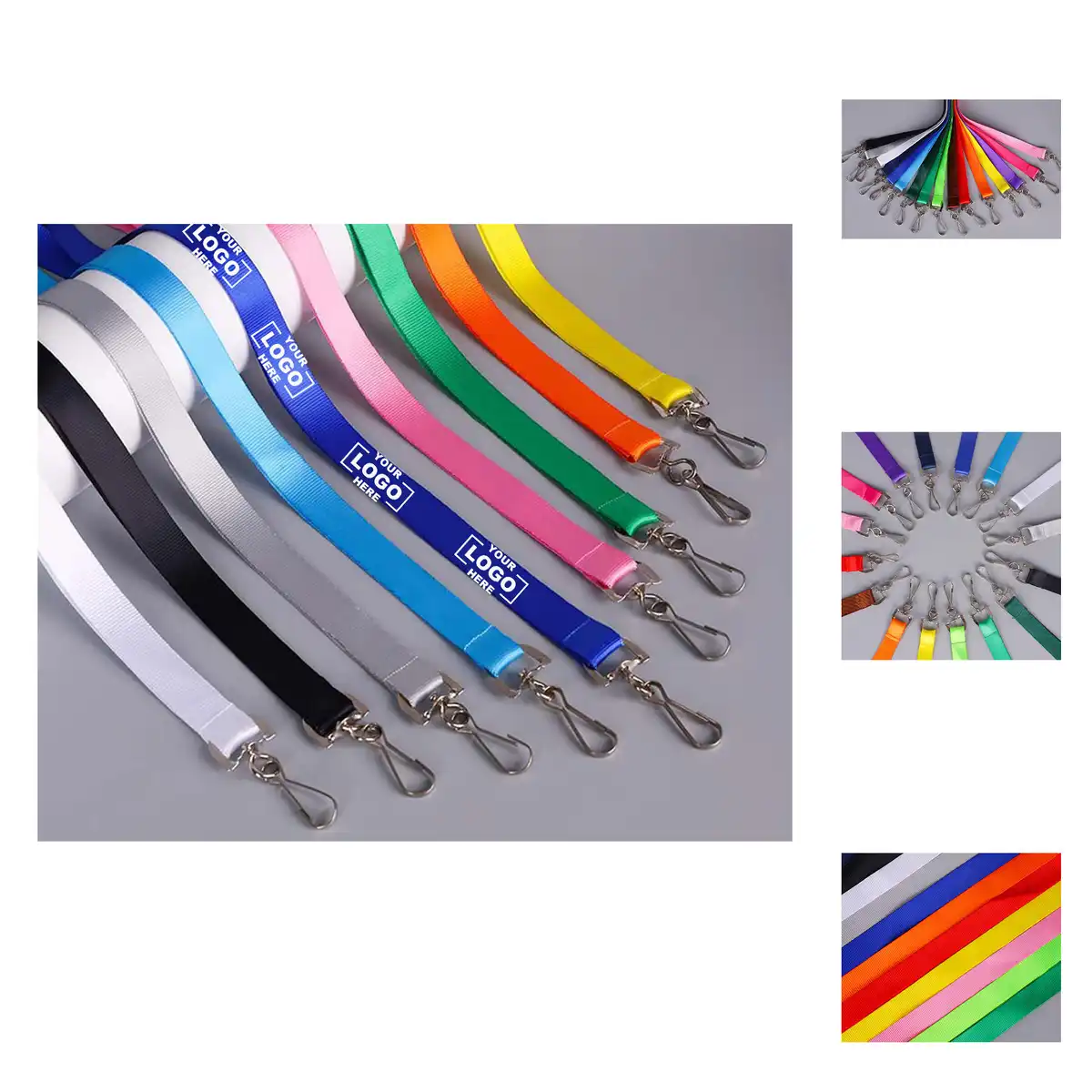 Vibrant Printed Lanyard with Metal Hook
