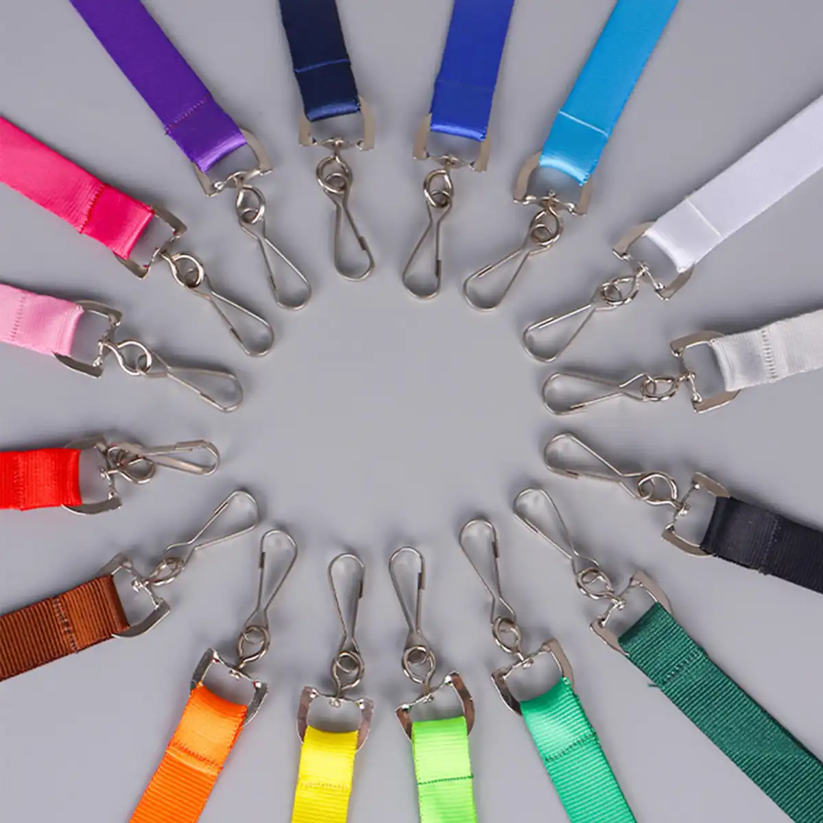 Vibrant Printed Lanyard with Metal Hook product close-up