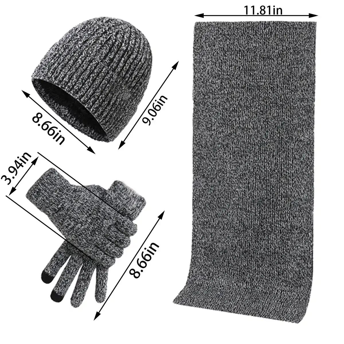 Cozy Winter Knit Accessory Set product detail view