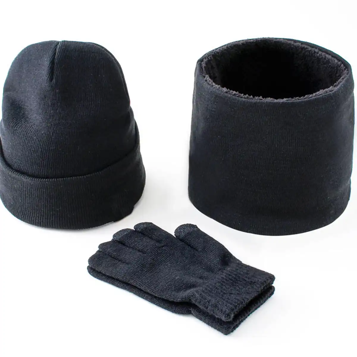 Cozy Winter Beanie Scarf Gloves alternate product angle
